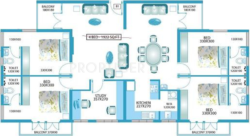 AC Kurians (4BHK+4T (1,922 sq ft) + Study Room 1922 sq ft)