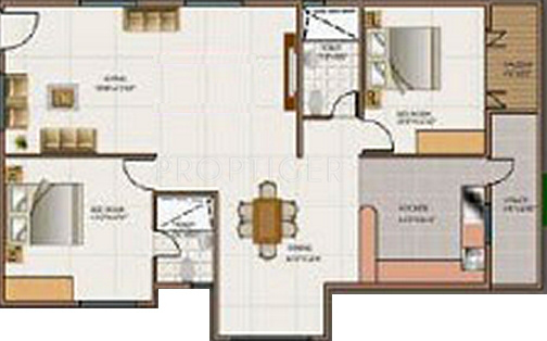 Arya Honey Comforts (2BHK+2T (1,550 sq ft) 1550 sq ft)