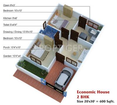 Shantinath Shanti Enclave (2BHK+1T (600 sq ft) 600 sq ft)