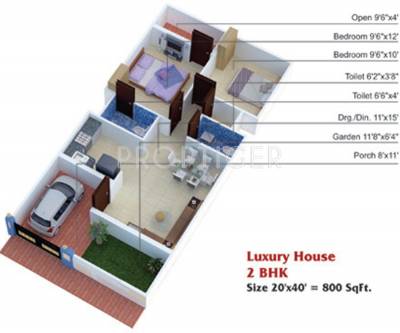 Shantinath Shanti Enclave (2BHK+2T (800 sq ft) 800 sq ft)