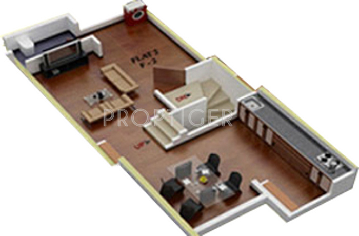 Universal Ganges Apartments (2BHK+3T (1,168 sq ft) 1168 sq ft)