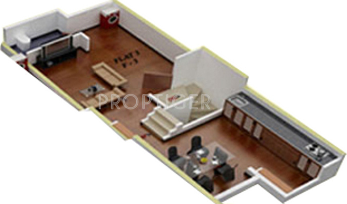 Universal Ganges Apartments (2BHK+3T (1,199 sq ft) 1199 sq ft)