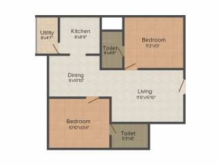 Soundarya Kamakshi (2BHK+2T (1,050 sq ft) 1050 sq ft) Soundarya Kamakshi (2BHK+2T (1,050 sq ft) 1050 sq ft)