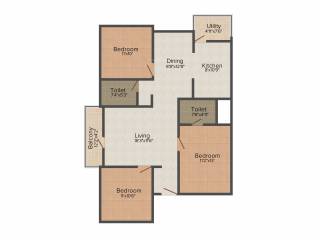 Soundarya Kamakshi (3BHK+3T (1,315 sq ft) 1315 sq ft) Soundarya Kamakshi (3BHK+3T (1,315 sq ft) 1315 sq ft)