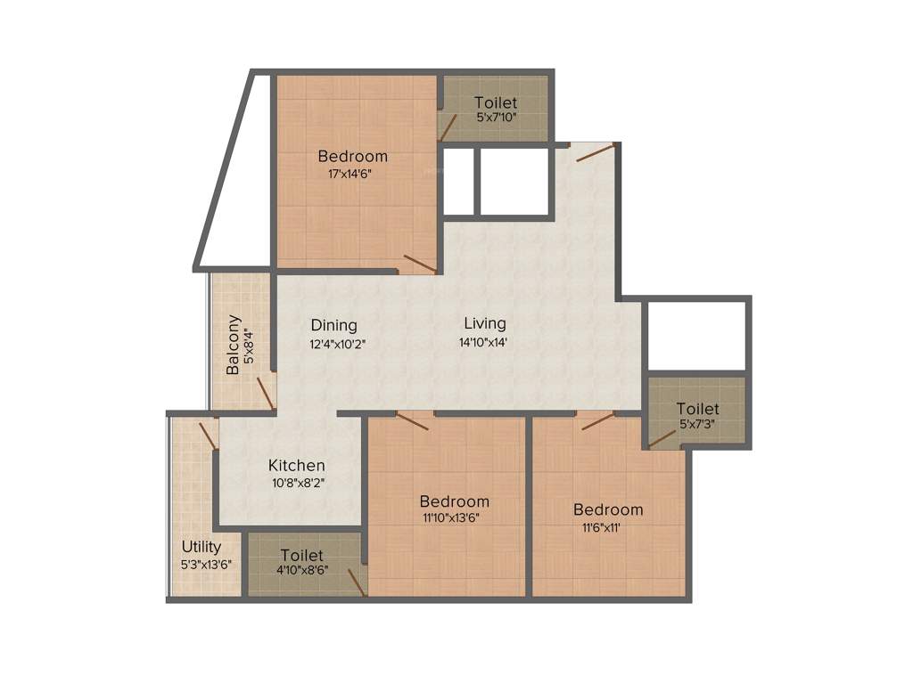 Soundarya Kamakshi (3BHK+3T (1,535 sq ft) 1535 sq ft)