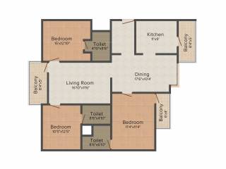 Soundarya Kamakshi (3BHK+3T (1,670 sq ft) 1670 sq ft) Soundarya Kamakshi (3BHK+3T (1,670 sq ft) 1670 sq ft)