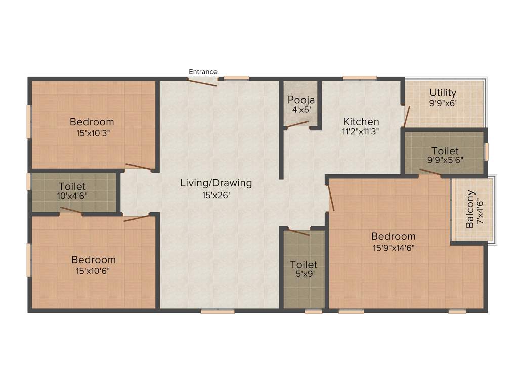 Sahiti Sumukhi Orbit (3BHK+3T (1,980 sq ft) 1980 sq ft)