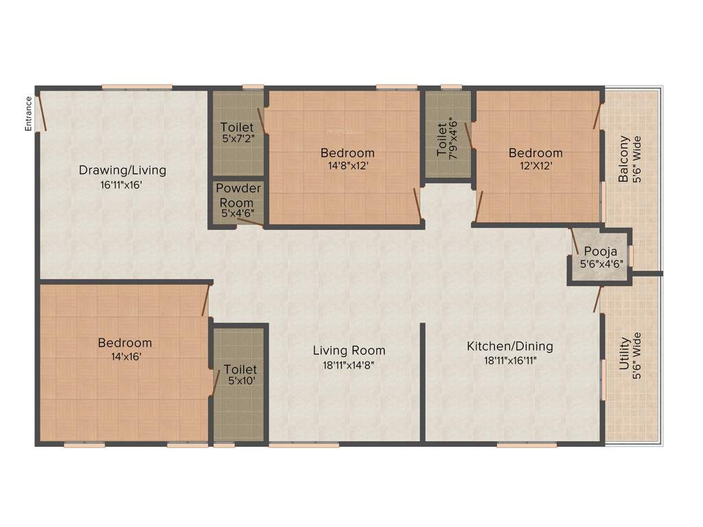 Sahiti Sumukhi Orbit (3BHK+3T (2,465 sq ft) 2465 sq ft)