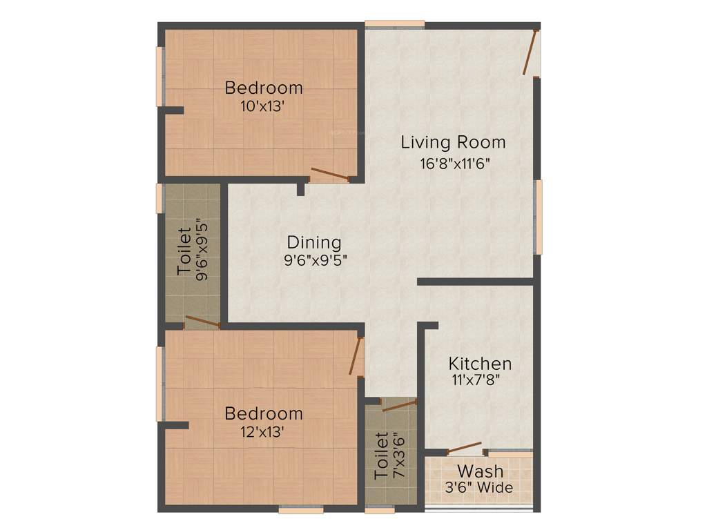 Sudhakar Sri Sai Balaji Nilayam (2BHK+2T (1,100 sq ft) 1100 sq ft)