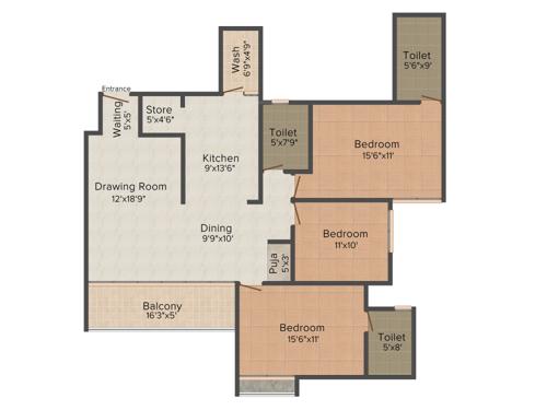 Setu Scarlet (3BHK+3T (2,250 sq ft) 2250 sq ft) Setu Scarlet (3BHK+3T (2,250 sq ft) 2250 sq ft)