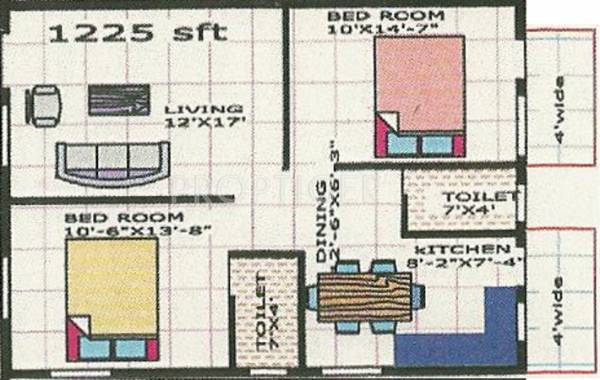 Sri Krishna Builders And Developers Ventures (2BHK+2T (1,225 sq ft) 1225 sq ft)
