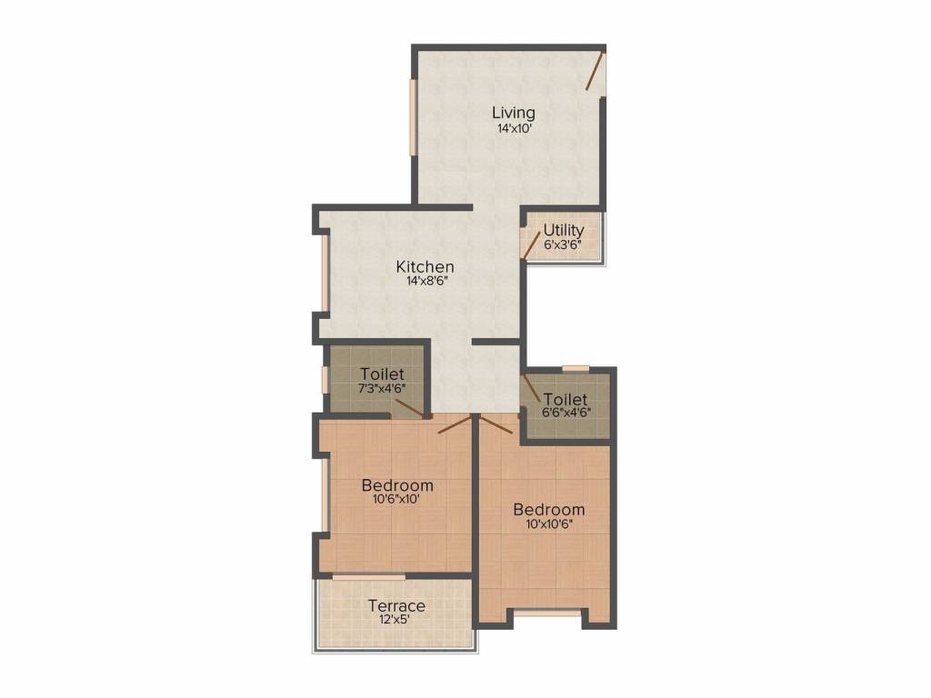 Trimurti Sukhswapna (2BHK+2T (848 sq ft) 848 sq ft) Trimurti Sukhswapna (2BHK+2T (848 sq ft) 848 sq ft)