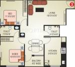 Matha Emerald (2BHK+2T (1,020 sq ft) 1020 sq ft)