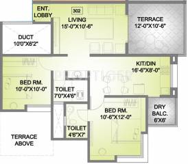 Lohia Jain Laxmidatta (2BHK+2T (1,065 sq ft) 1065 sq ft) Lohia Jain Laxmidatta (2BHK+2T (1,065 sq ft) 1065 sq ft)