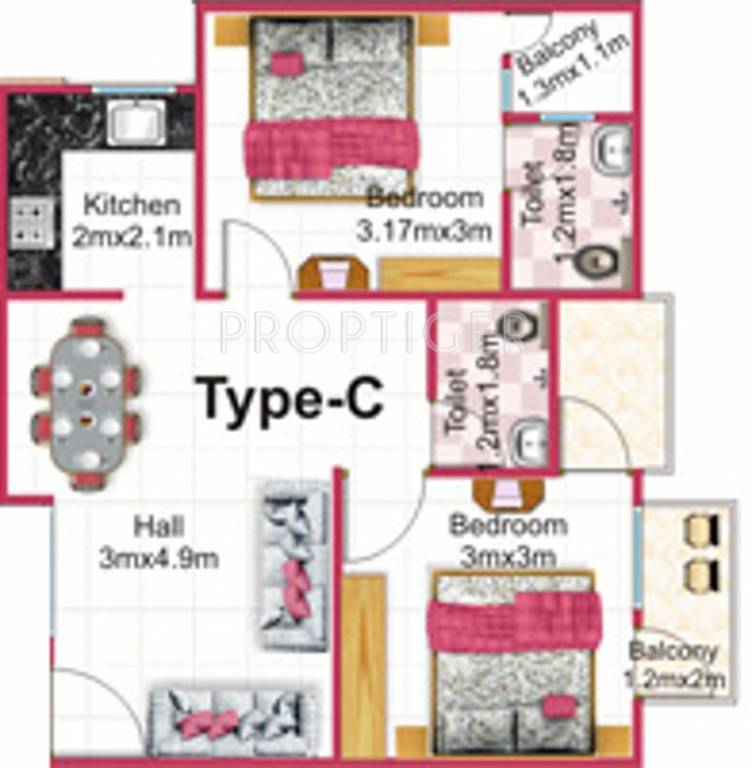 Macker Silver Estate Vertica (2BHK+2T (1,046 sq ft) 1046 sq ft) Macker Silver Estate Vertica (2BHK+2T (1,046 sq ft) 1046 sq ft)