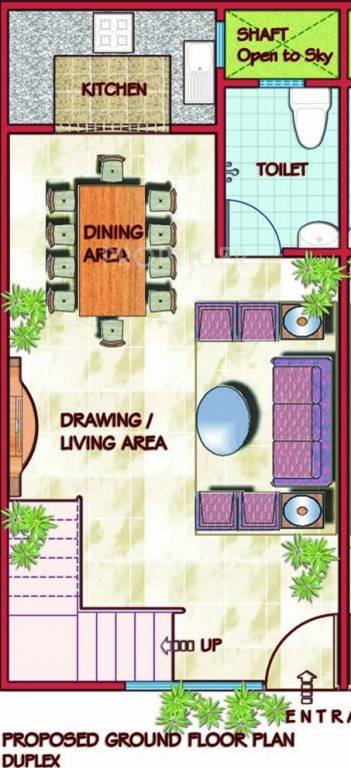 Habitech Group Signature Homez Ground Floor Plan (2BHK+2T (450 sq ft) 450 sq ft)