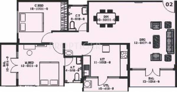 Apoorva Akshata Palace (2BHK+2T (1,209 sq ft) 1209 sq ft)
