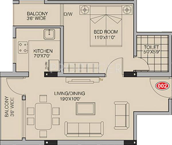 S4 Star Avenue (1BHK+1T (626 sq ft) 626 sq ft)