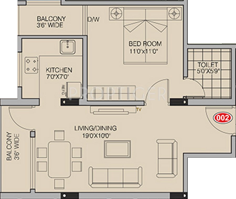 S4 Star Avenue (1BHK+1T (626 sq ft) 626 sq ft)