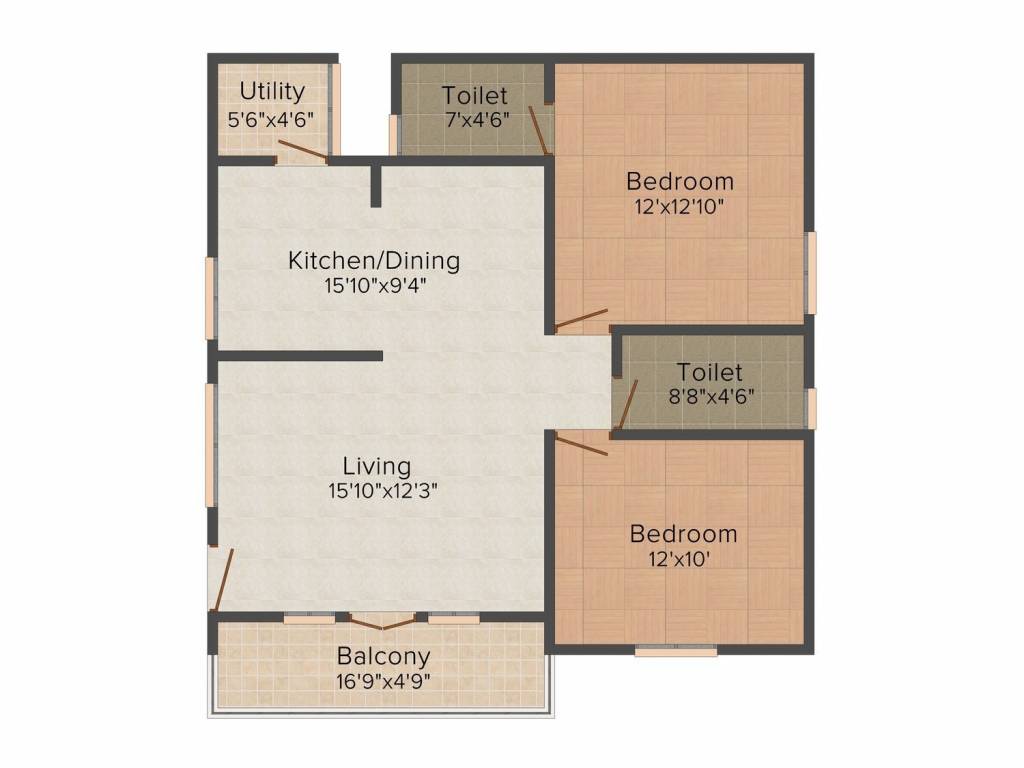 Kumari Elite (2BHK+2T (1,138 sq ft) 1138 sq ft) Kumari Elite (2BHK+2T (1,138 sq ft) 1138 sq ft)