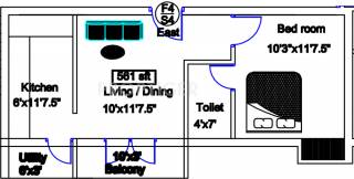 Harini Aishwaryam (1BHK+1T (561 sq ft) 561 sq ft) Harini Aishwaryam (1BHK+1T (561 sq ft) 561 sq ft)