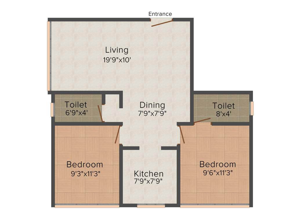 Yashraj Durga (2BHK+2T (1,000 sq ft) 1000 sq ft)