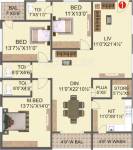 Magna Lake View (3BHK+3T (1,960 sq ft) 1960 sq ft) Magna Lake View (3BHK+3T (1,960 sq ft) 1960 sq ft)