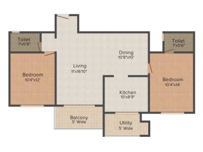 Matha Residency (2BHK+2T (1,250 sq ft) 1250 sq ft) Matha Residency (2BHK+2T (1,250 sq ft) 1250 sq ft)