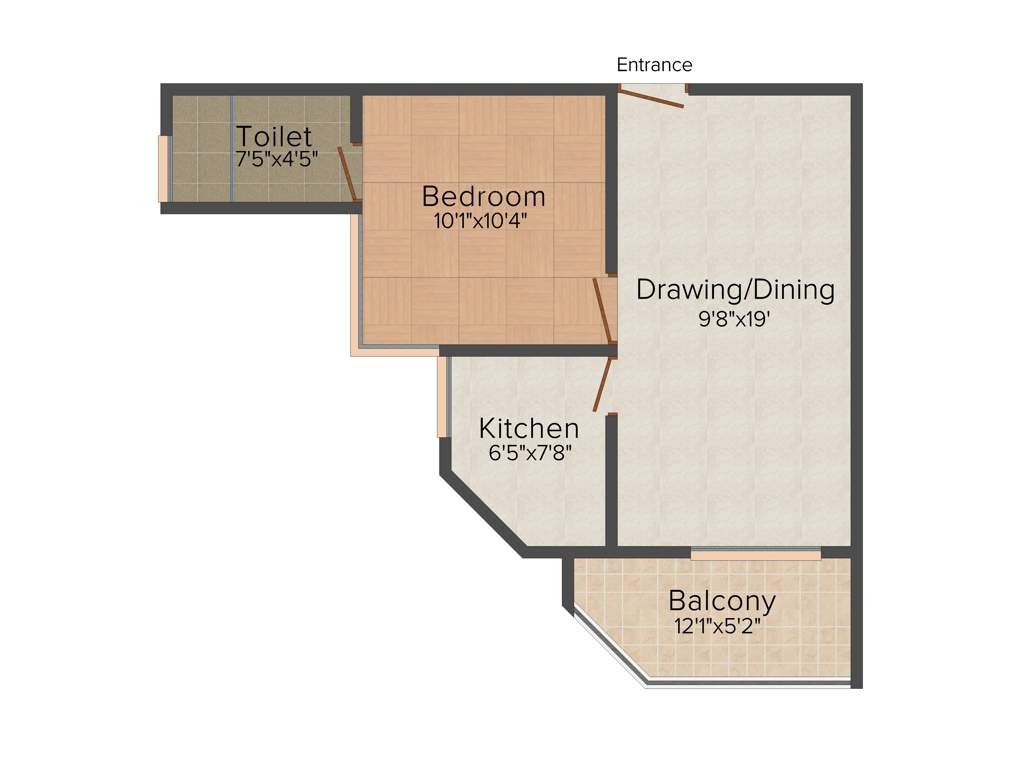 Cheloor Krishna Prasadam (1BHK+1T (671 sq ft) 671 sq ft)