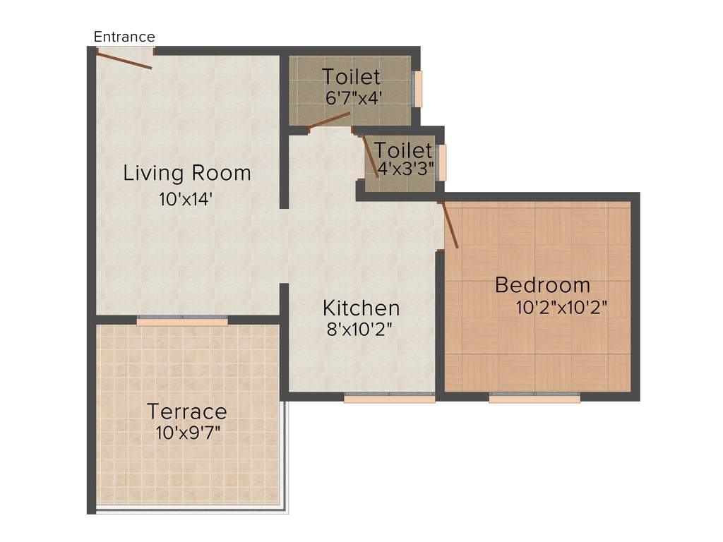 Swaraaj Pride (1BHK+1T (620 sq ft) 620 sq ft)