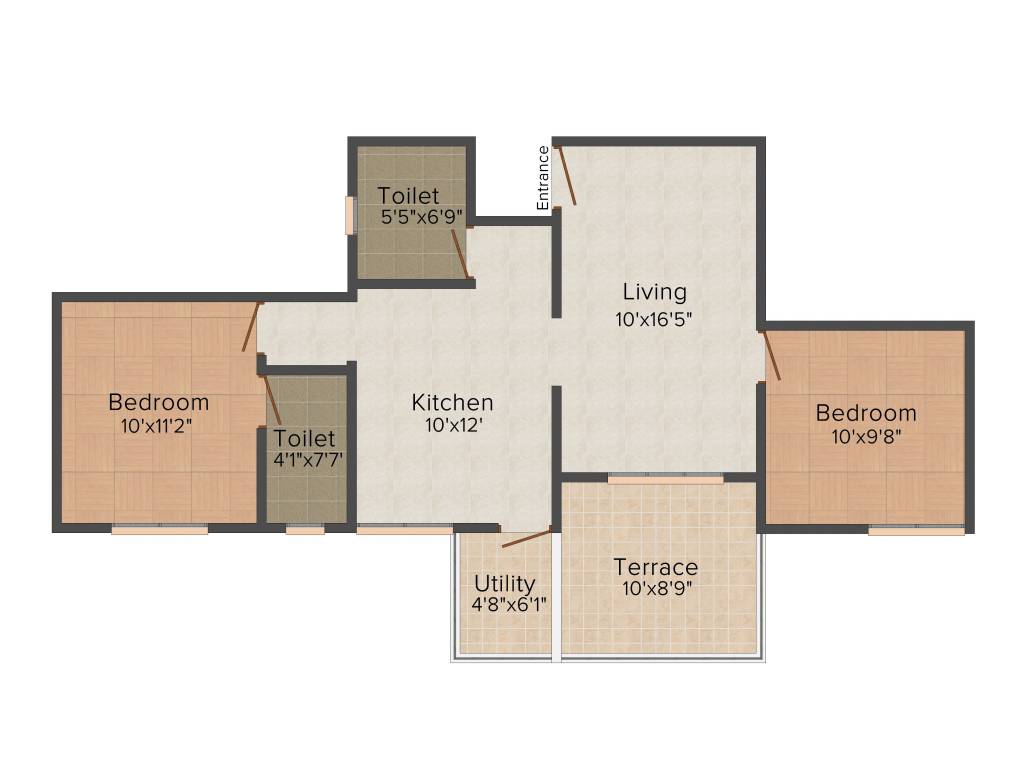 Swaraaj Pride (2BHK+2T (938 sq ft) 938 sq ft)