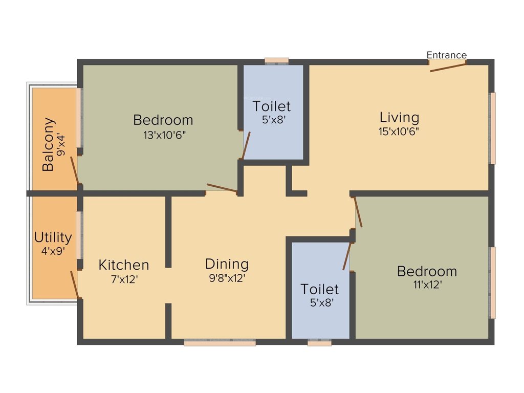 Navya Nisarga (2BHK+2T (1,115 sq ft) 1115 sq ft)