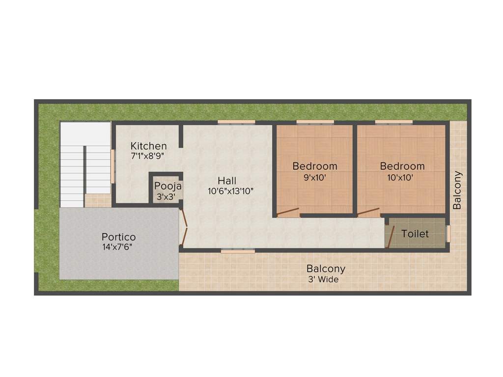 Mansani Thirumala Meadows (2BHK+1T (850 sq ft) Pooja Room 850 sq ft)