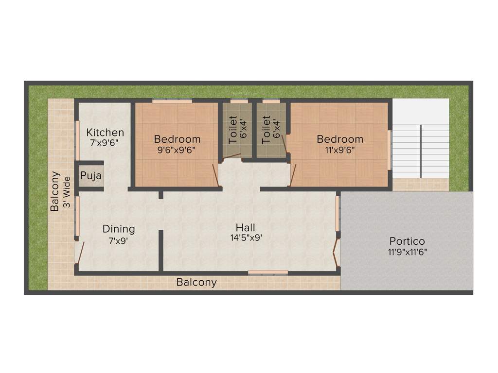 Mansani Thirumala Meadows (2BHK+2T (1,000 sq ft) Pooja Room 1000 sq ft)