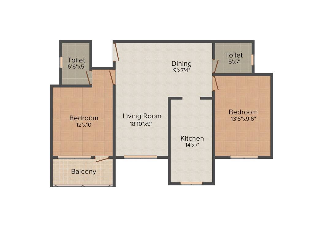 Matha Panchadurga Residency (2BHK+2T (995 sq ft) 995 sq ft)