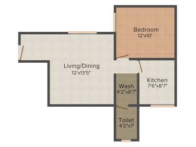 Matha Residency (1BHK+1T (650 sq ft) 650 sq ft) Matha Residency (1BHK+1T (650 sq ft) 650 sq ft)