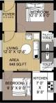 Floor Plan (2BHK+2T (648 sq ft) 648 sq ft) Mangal Home Shri Chandrashekara Floor Plan (2BHK+2T (648 sq ft) 648 sq ft)