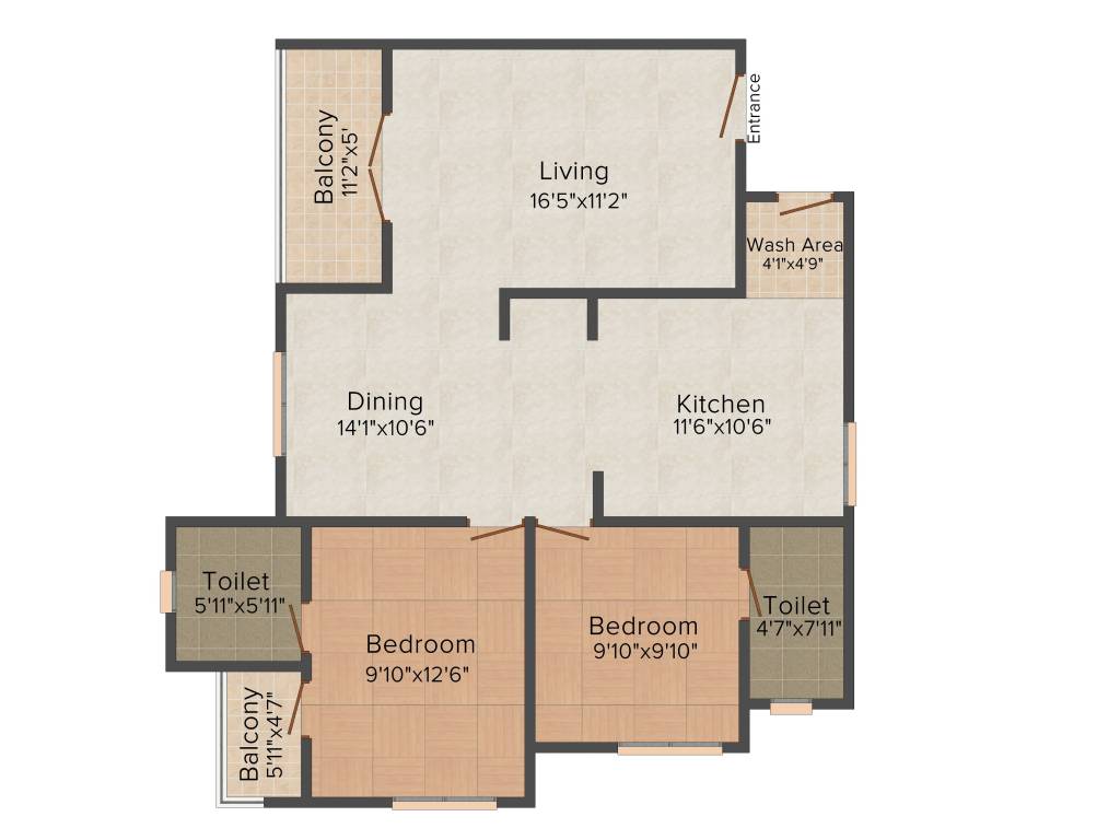 Anasvara Souparnika (2BHK+2T (1,178 sq ft) 1178 sq ft) Anasvara Souparnika (2BHK+2T (1,178 sq ft) 1178 sq ft)