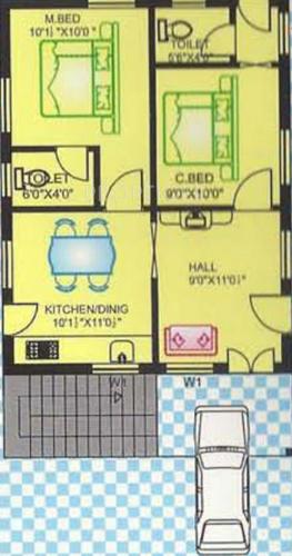 STBL Lakshmi Prasanna Gardens Villas (2BHK+2T (1,350 sq ft) 1350 sq ft)