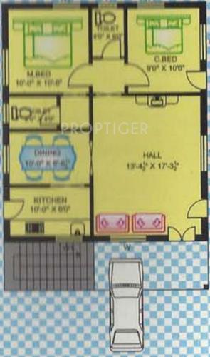 STBL Lakshmi Prasanna Gardens Villas (2BHK+2T (1,800 sq ft) 1800 sq ft)