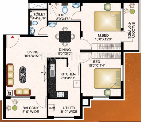 Vishwas Darshan (2BHK+2T (955 sq ft) 955 sq ft)