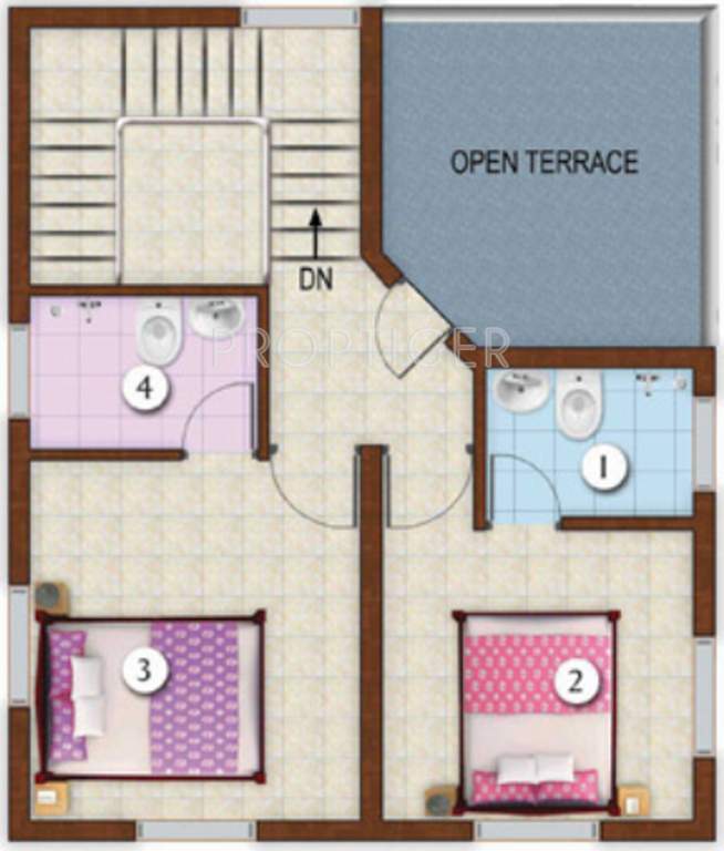 TBPL Ambady The Villas Phase 2 (3BHK+3T (1,163 sq ft) 1163 sq ft)