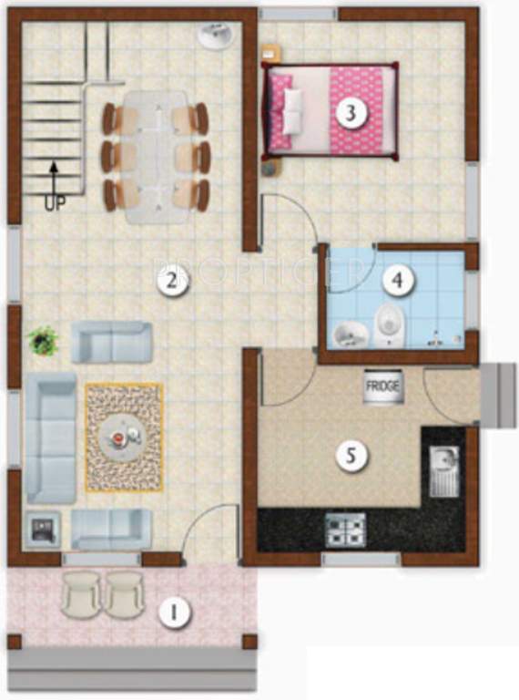 TBPL Ambady The Villas Phase 2 (3BHK+3T (1,163 sq ft) 1163 sq ft)