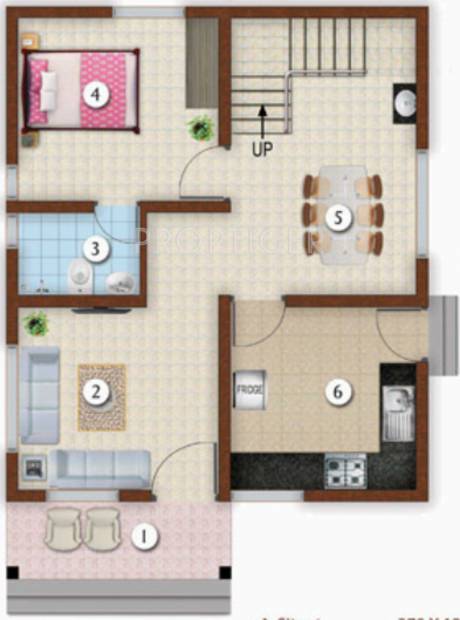 TBPL Ambady The Villas Phase 2 (3BHK+3T (1,342 sq ft) 1342 sq ft)
