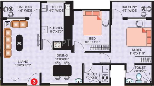 Poonam Park (2BHK+2T (1,040 sq ft) 1040 sq ft) Poonam Park (2BHK+2T (1,040 sq ft) 1040 sq ft)