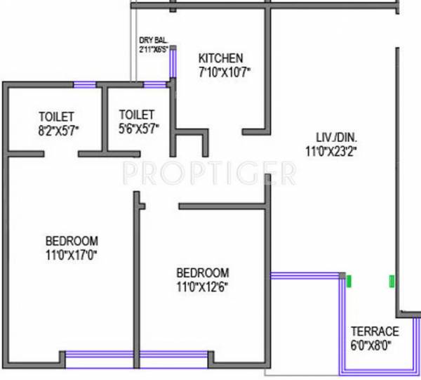 Gagan Nulife (2BHK+2T (1,084 sq ft) 1084 sq ft) Gagan Nulife (2BHK+2T (1,084 sq ft) 1084 sq ft)