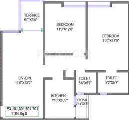 Gagan Nulife (2BHK+2T (1,184 sq ft) 1184 sq ft) Gagan Nulife (2BHK+2T (1,184 sq ft) 1184 sq ft)