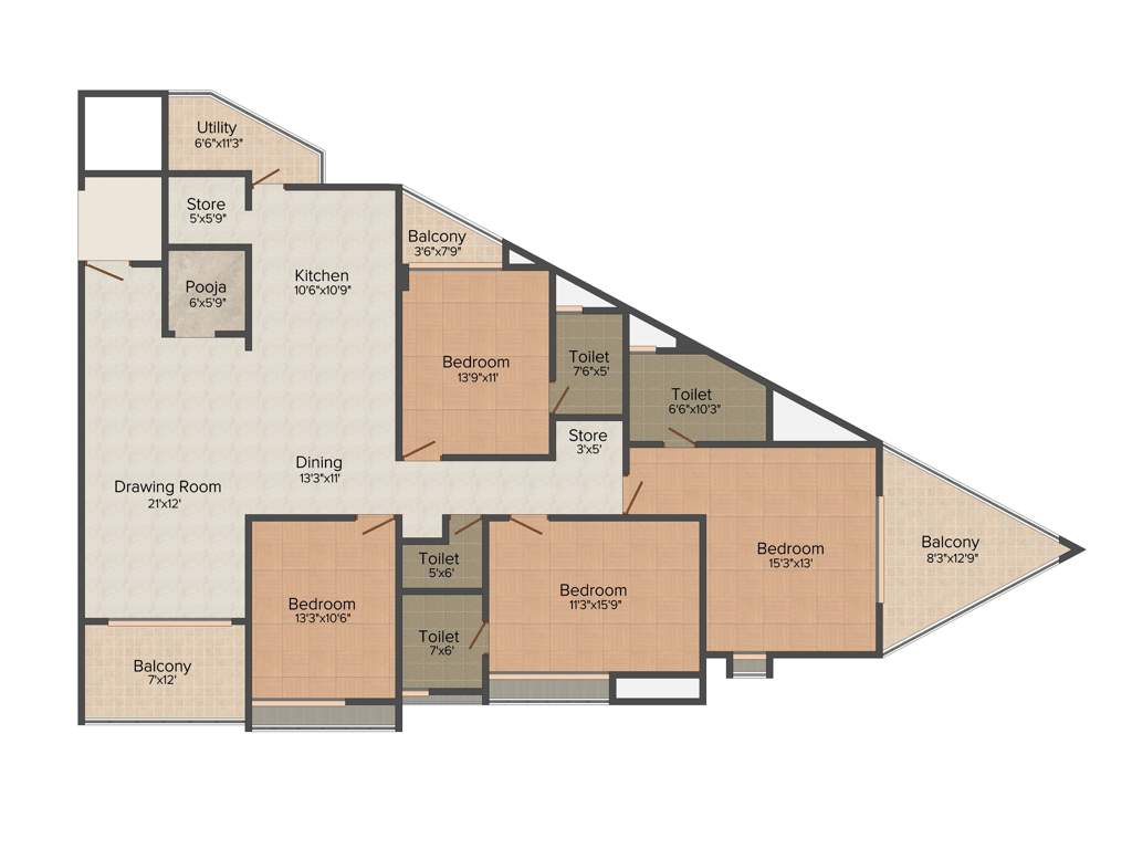 Samruddhi Anushri Pratistha (4BHK+4T (3,492 sq ft) 3492 sq ft)