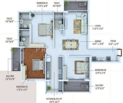 Karuna Unnathi (3BHK+3T (1,790 sq ft) 1790 sq ft)
