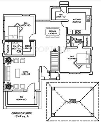 Zealots Royal Castle (4BHK+4T (2,633 sq ft) 2633 sq ft)